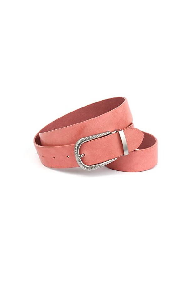 Anthoni Crown Ledergürtel Ceinture, Pink, 100 Femme