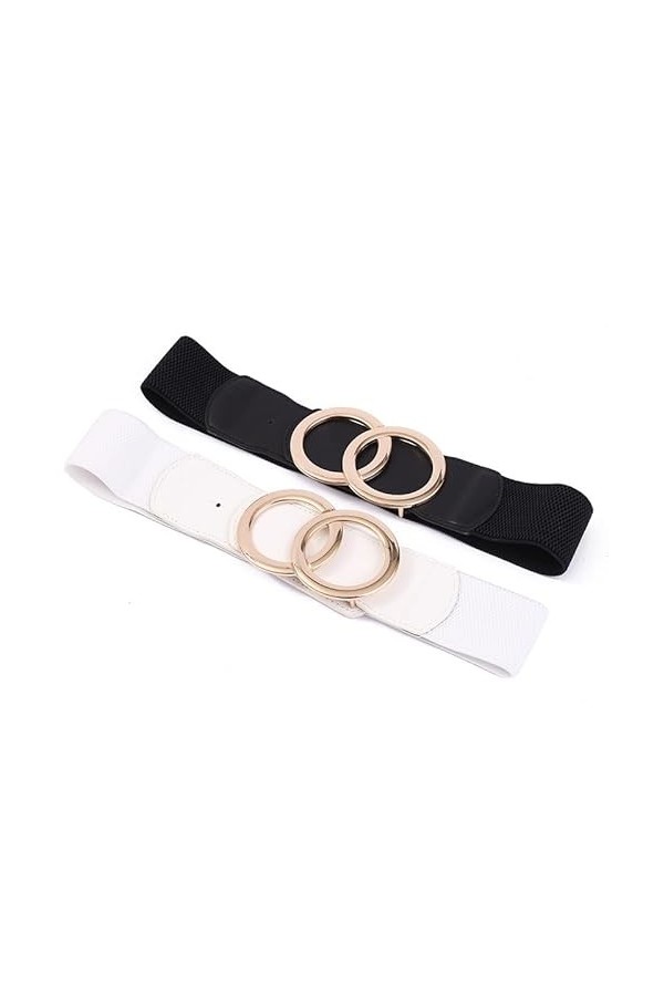 SYMOL Ceinture Extensible Pour femmes, Ceintures Elastiques à la Mode Pour Femmes Pour Combinaison de Vêtements, Femmes Large
