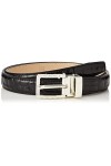 Anthoni Crown Ledergürtel Ceinture, Noir, 80 cm Femme