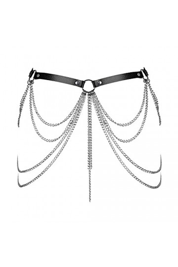 BBOHSS Ceinture en cuir pour femme - Pour carnaval, punk, gothique, danse, Halloween, costume