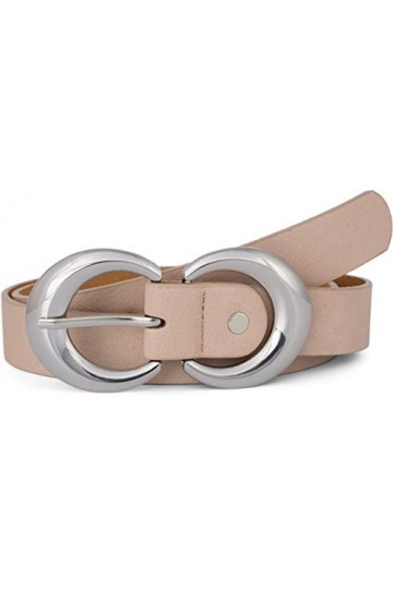 styleBREAKER Ceinture pour dames uni avec double boucle ronde, ceinture de hanche, ceinture de taille, peut être raccourcie 0