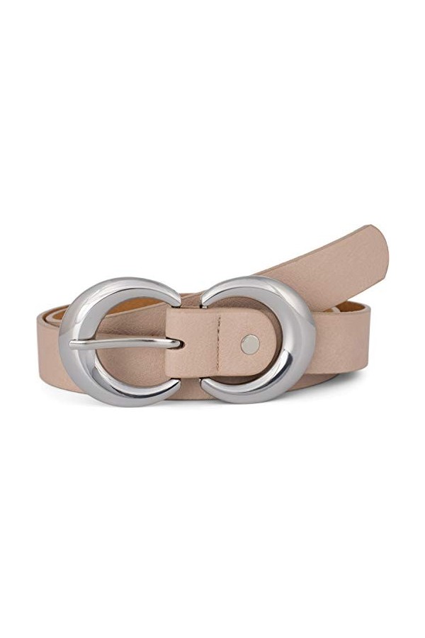 styleBREAKER Ceinture pour dames uni avec double boucle ronde, ceinture de hanche, ceinture de taille, peut être raccourcie 0