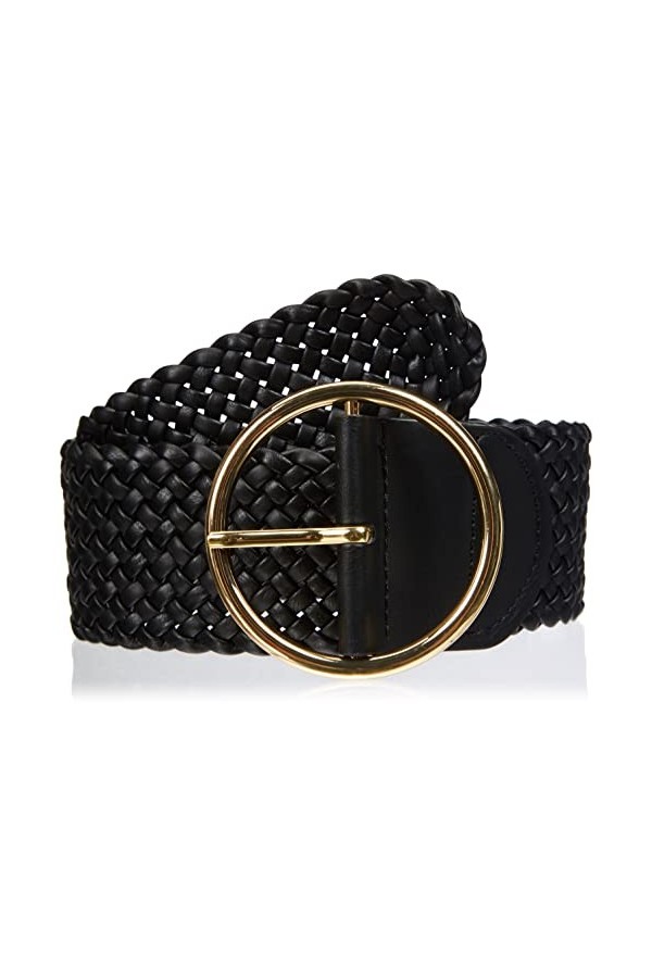 Pieces PCJANNI Waist Belt D2D Ceinture, Noir/détails : Or, 75 cm Femme