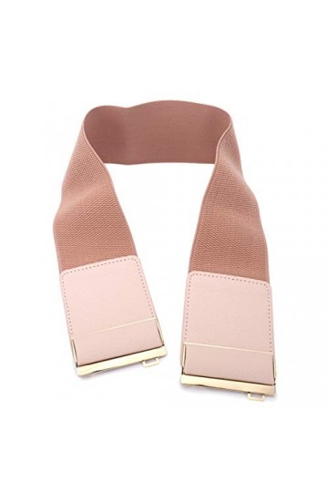 beltox fine 3" large ceinture élastique extensible Cinch ceinture cummerbund pour Femmes Moyen Ceinture rose