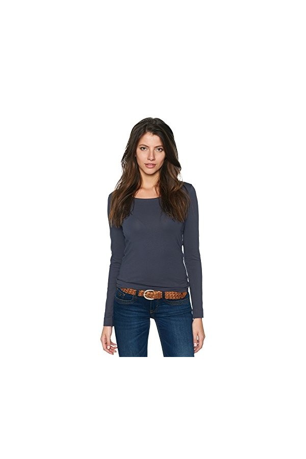 TOM TAILOR Femmes Ceinture en cuir marron clair 75