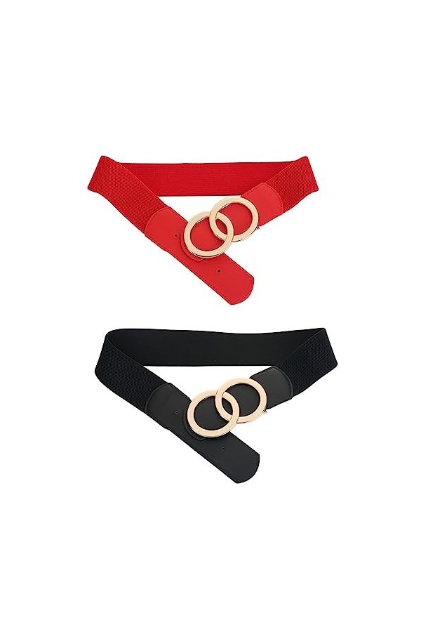 SYMOL Ceinture Extensible Pour femmes, Ceintures Elastiques à la Mode Pour Femmes Pour Combinaison de Vêtements, Femmes Large