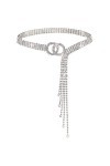 Lamdgbway Ceintures En Cristal Pour Femmes Robe Strass Taille Ceinture O-ring Chaîne Cadeau Pour Amis Anniversaire Cristal Ar