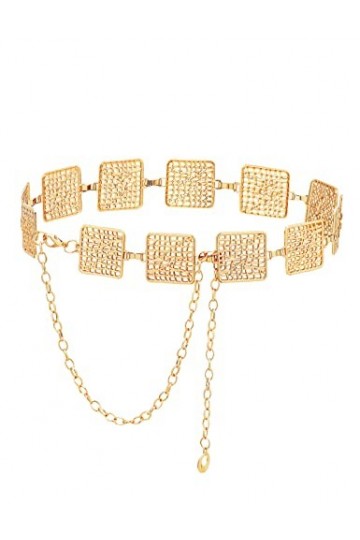 TOPACC Ceinture Western en métal doré pour femme, pour robe, jupe, jean