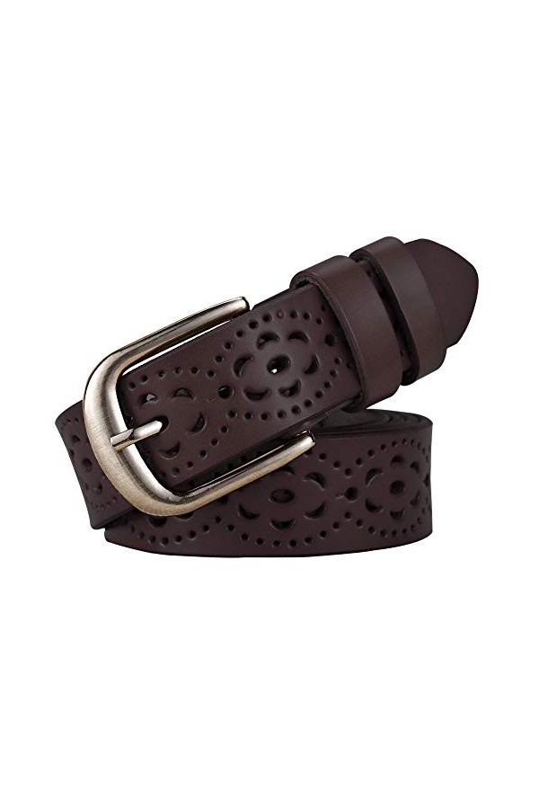 Ceinture Vintage Véritable large à la taille large et à la taille Vintage Classic Durable avec boucle en alliage