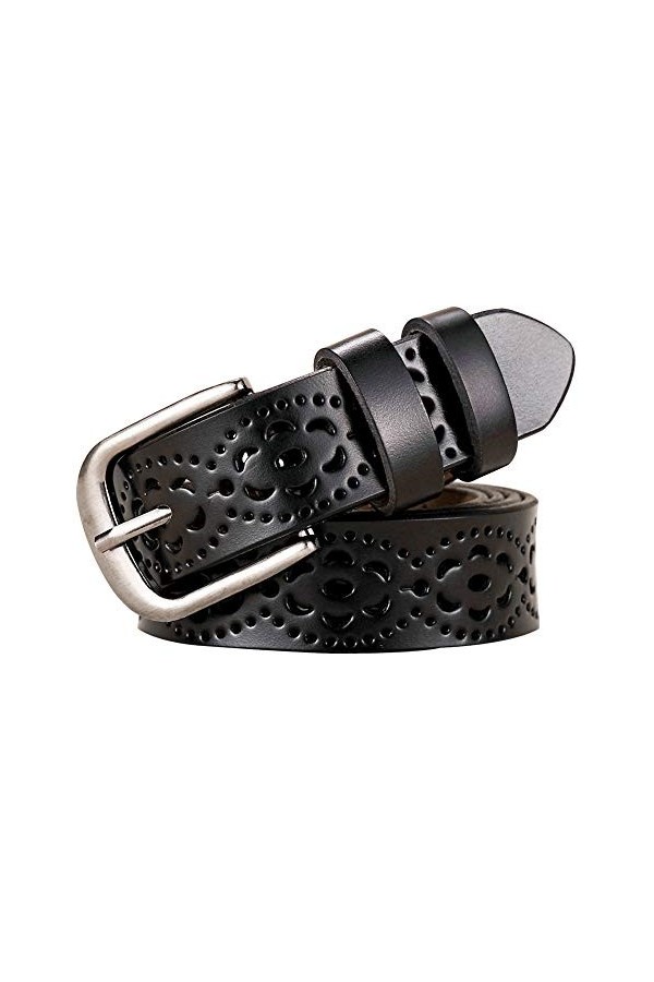 Ceinture Vintage Véritable large à la taille large et à la taille Vintage Classic Durable avec boucle en alliage