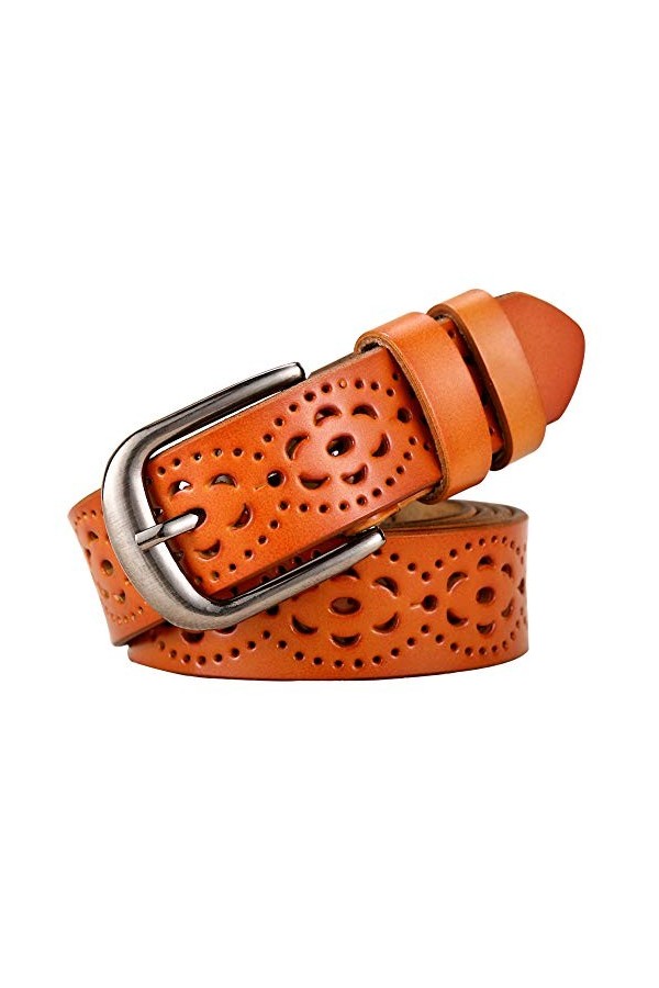 Ceinture Vintage Véritable large à la taille large et à la taille Vintage Classic Durable avec boucle en alliage