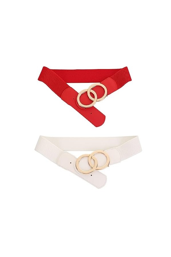 SYMOL Ceinture Extensible Pour femmes, Ceintures Elastiques à la Mode Pour Femmes Pour Combinaison de Vêtements, Femmes Large