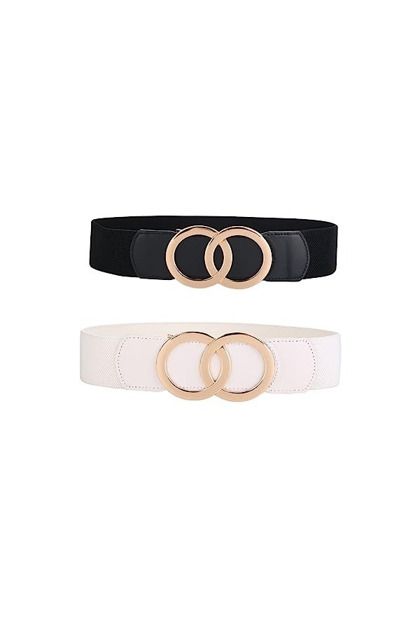 SYMOL Ceinture Extensible Pour femmes, Ceintures Elastiques à la Mode Pour Femmes Pour Combinaison de Vêtements, Femmes Large