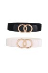 SYMOL Ceinture Extensible Pour femmes, Ceintures Elastiques à la Mode Pour Femmes Pour Combinaison de Vêtements, Femmes Large