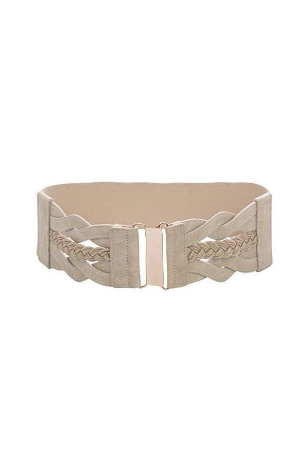 GRACE KARIN Ceinture élastique large pour femme, abricot, 3XL