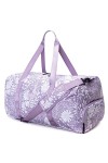 Jadyn B Weekender Bag - 56 cm./ 52L - Sac de Voyage/Sac de polochon/Sac de Sport/Gym avec Poche à Chaussure Navy Floral 