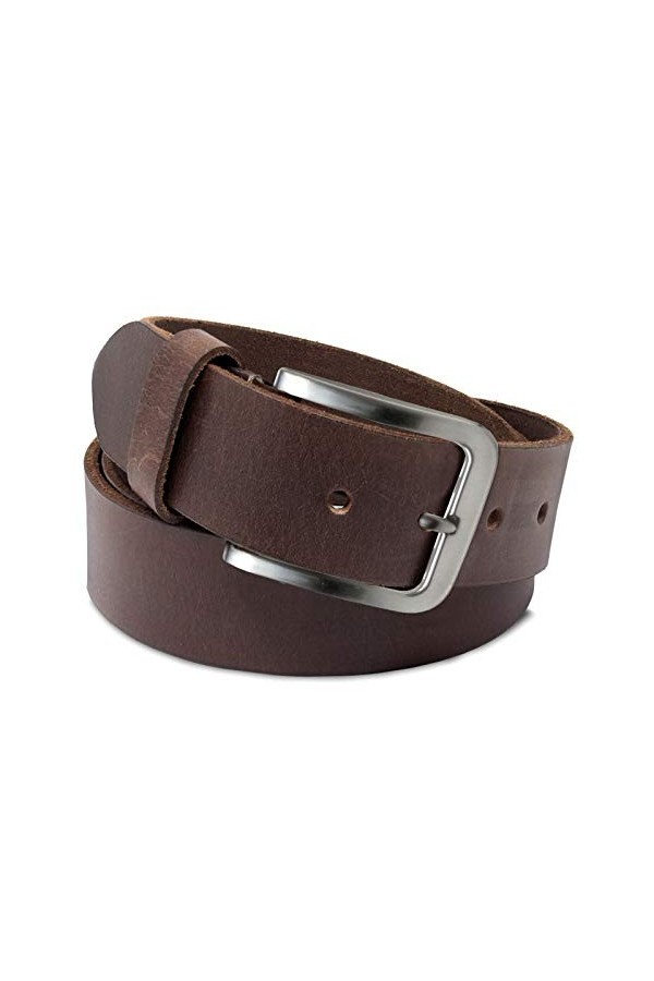 ROYALZ ceinture en cuir pour femmes en cuir de buffle robuste de 4mm, vintage jeans-ceinture avec boucle dépine 38mm, taille