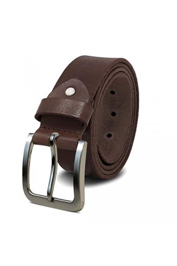 ROYALZ ceinture en cuir pour femmes en cuir de buffle robuste de 4mm, vintage jeans-ceinture avec boucle dépine 38mm, taille