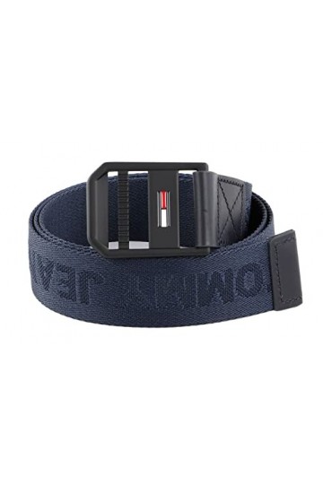 Tommy Hilfiger TJM Elevated Webbing 3.5 Ceinture, Twilight Navy, 105 Homme