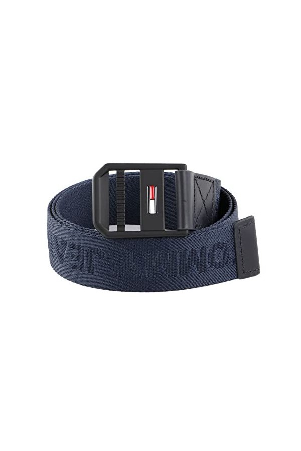 Tommy Hilfiger TJM Elevated Webbing 3.5 Ceinture, Twilight Navy, 105 Homme