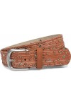 styleBREAKER Ceinture pour femmes avec des strass et des rivets en forme détoile, effet coup de pinceau, ceinture vintage, l