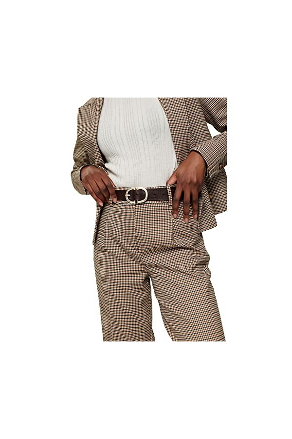 Esprit 101ea1s303 Ceinture, 200/Dark Brown, 75 Femme