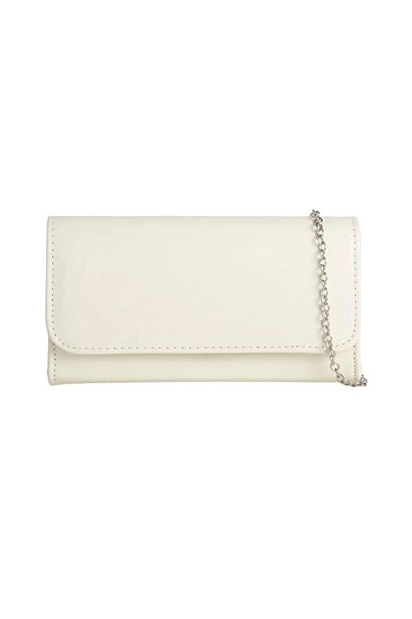 fi9® Sac à main uni pour femme - Pour mariage, fête, bal de fin dannée, soirée, Nu pâle, medium