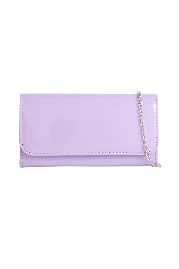 fi9® Sac à main uni pour femme - Pour mariage, fête, bal de fin dannée, soirée, Nu pâle, medium