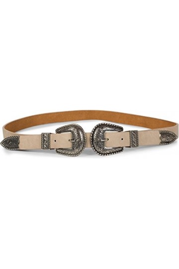 styleBREAKER Ceinture avec boucle double agrémentée style western, B-low Belt, réglable, femmes 03010085, taille:95cm, couleu