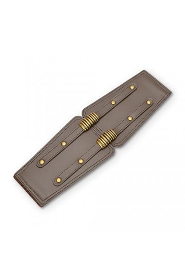 LumiSyne Large Ceinture Élastique Pour Femme Ceinture En Cuir Dames Métal Boucle Interlock Bande Élastique Vintage Ceinture T