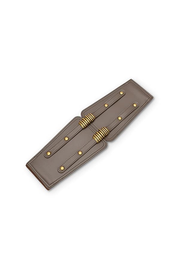 LumiSyne Large Ceinture Élastique Pour Femme Ceinture En Cuir Dames Métal Boucle Interlock Bande Élastique Vintage Ceinture T