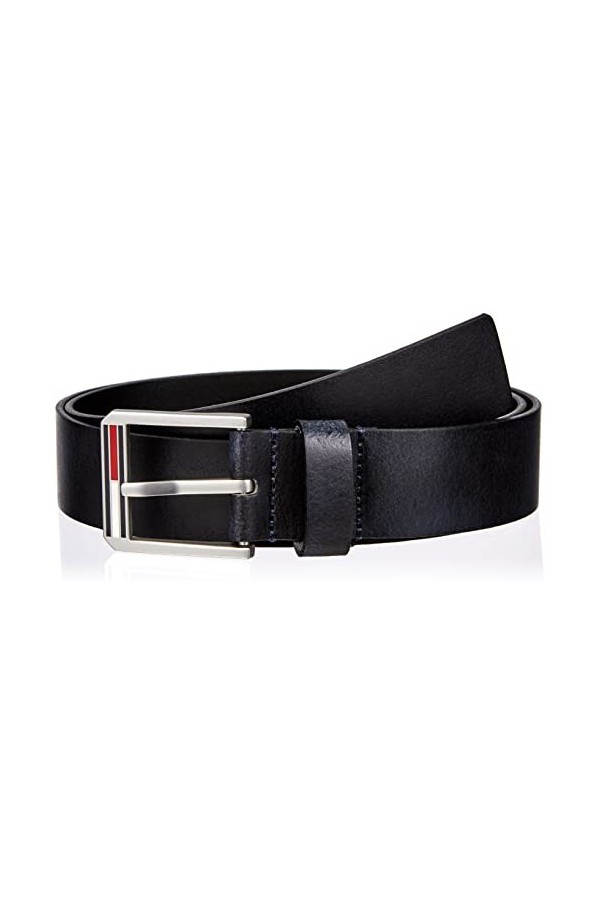 Tommy Jeans TJM Essential Leather 3.5 Ceinture, Twilight Navy, 105 Homme