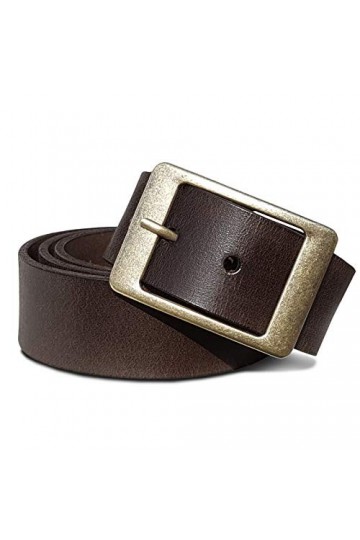 ROYALZ Ceinture en cuir vintage pour femme pour jeans pantalon de costume ceintur 4 mm dépaisseur plein 38 mm ceintures, Cou