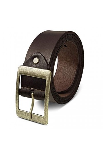 ROYALZ Ceinture en cuir vintage pour femme pour jeans pantalon de costume ceintur 4 mm dépaisseur plein 38 mm ceintures, Cou