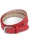 styleBREAKER Ceinture unie pour femmes avec un motif ovale découpé au laser et des strass, longueur ajustable 03010097, coule