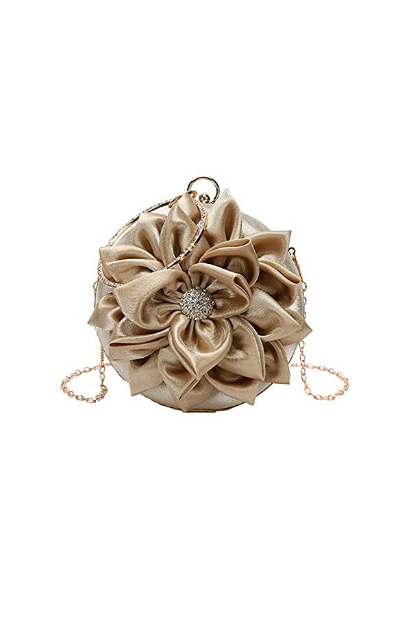 MEGAUK Sac de soirée en satin rose pour femme - Mini sac à main - Pour mariage, fête, téléphone portable, Z-rouge, Taille uni
