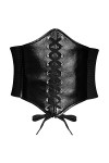 YooAi Ceinture Corset En Cuir pour Femmes Ceinture Élastique À Lacets Rétro Large Ceinture Cinch Ceinture pour Femmes Robes C