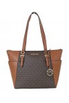Michael Kors Charlotte Signature Large Top Zip Tote - Brown