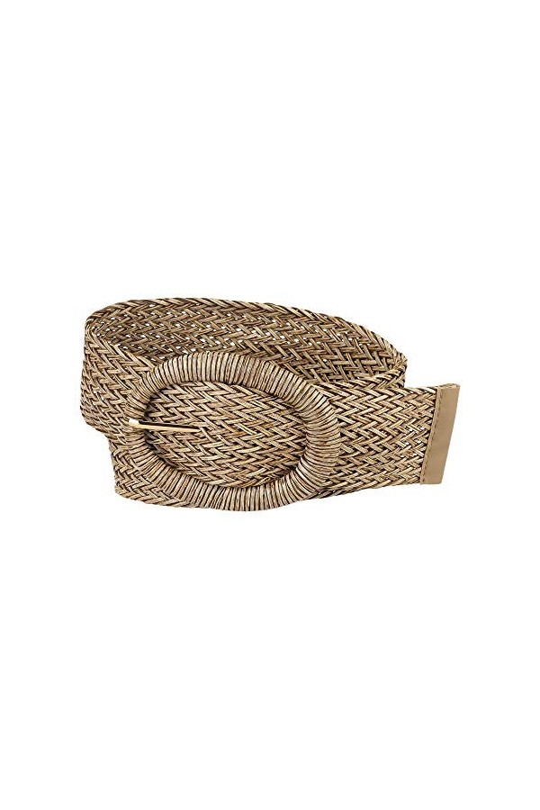 Allegra K Ceintures tissées pour femmes Ceintures larges pour décoration de robe réglable, marron, 58-84cm/22.83-33.07"