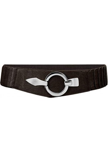Caspar GU300 Ceinture élastique large pour femme, marron foncé, 88 [für Körperumfang 95-115 cm]