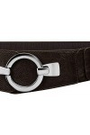 Caspar GU300 Ceinture élastique large pour femme, marron foncé, 88 [für Körperumfang 95-115 cm]