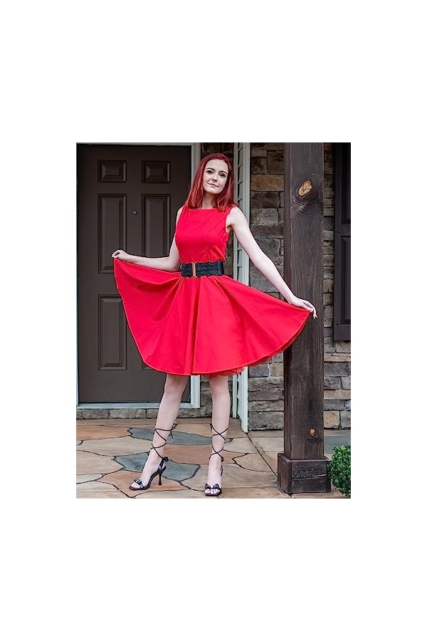 GRACE KARIN Ceinture élastique large pour femmes Ceintures pour robes, Noir , 3XL