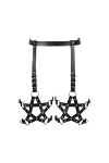BBOHSS Femmes Body harnais punk mode cuir garter ceinture pentagramme ceinture carnaval Halloween Club Dance garter costume 1