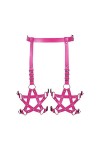 BBOHSS Femmes Body harnais punk mode cuir garter ceinture pentagramme ceinture carnaval Halloween Club Dance garter costume 1