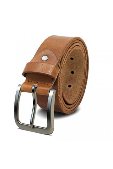 ROYALZ ceinture en cuir pour femmes en cuir de buffle robuste de 4mm, vintage jeans-ceinture avec boucle dépine 38mm, taille