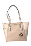 Michael Kors Charlotte Signature Large Top Zip Tote - Brown