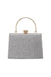Tenekee Pochette Chaîne Poignée Pochettes et clutches Pochette Sac de Soirée Femme De Mariage Sac À Bandoulière Portefeuille 