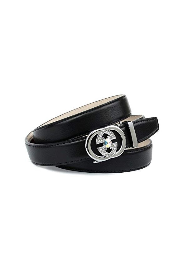 Anthoni Crown K1ga.t10 Ceinture, Noir Schwarz 010 , 100 Taille Fabricant: 85 Femme