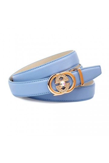 Anthoni Crown K4ga.f80 Ceinture, Bleu Hell Blau 080 , 90 Taille Fabricant: 75 Femme