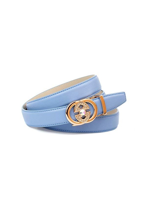 Anthoni Crown K4ga.f80 Ceinture, Bleu Hell Blau 080 , 90 Taille Fabricant: 75 Femme